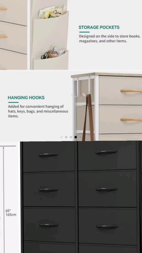 YITAHOME Chest of Drawers—Smart, Stylish 8-Drawer Organizer Designed for Modern Living Spaces