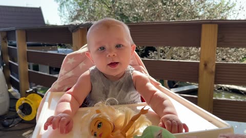 Summer Laughs and Outdoor Fun with Daddy | Baby Kayla Day 171