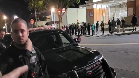 We can't go a night without showing the Portland Police only harassing the Conservatives!...