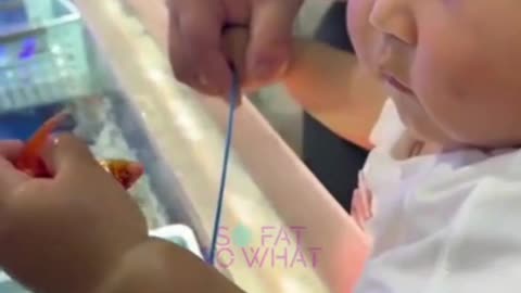 Caught in the Act! 😂 Baby vs. Goldfish 🐟👶