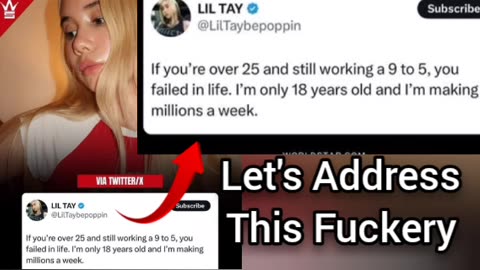 Privilege Cunt Says "If you still have a job by 25, you failed in Life"