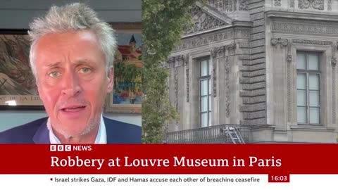 Hunt continues for thieves after jewels stolen in heist at Louvre museum in Paris | BBC News