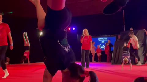 Handstand Competition Finalist Wins Second