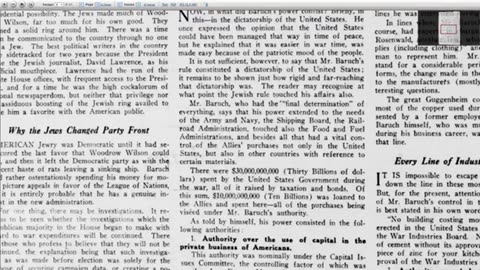 Scope of Jewish Dictatorship in the US