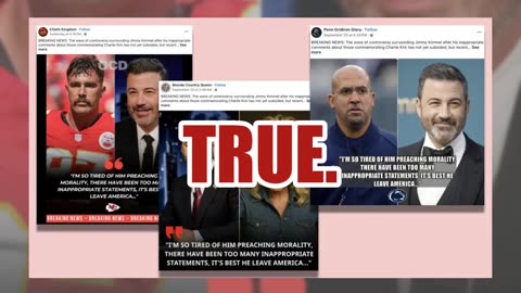 Fact Check: Travis Kelce Did NOT Say of Jimmy Kimmel 'It's Best He Leave America' -- Clickbait