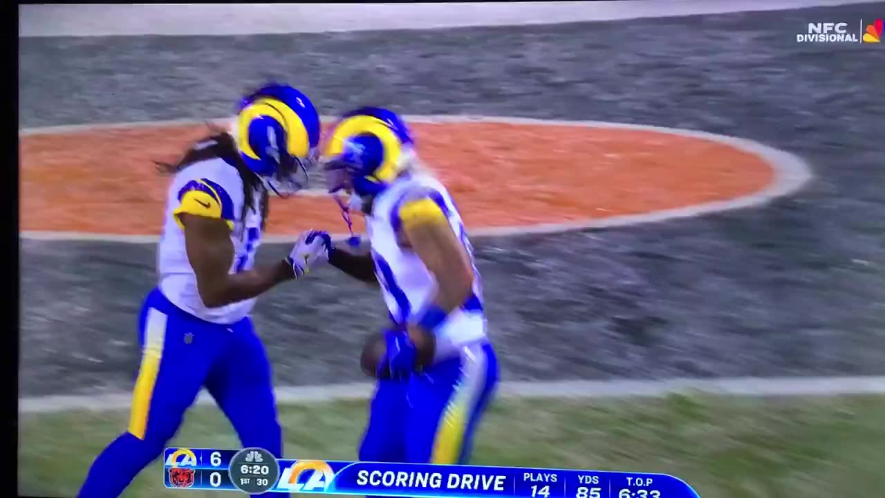 Rams RB #23 Kyren Williams TD 🏈4yds.