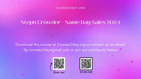 [GET] Steph Crowder – Same Day Sales 2024