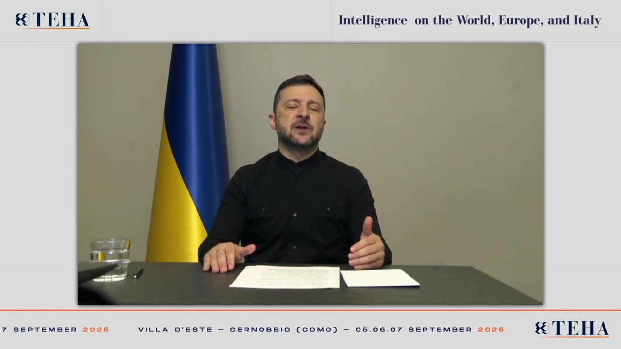 President of Ukraine Zelensky at the 51st TEHA Forum in Cernobbio,Como.Italia FULL SPEECH DISCORSO INTEGRELE IN INGLESE CON SUBS svolto il 5-6-7 settembre 2025 che si tiene OGNI ANNO dal 1975 a Villa d'Este a Cernobbio,Como