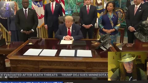 Trump the peace maker meets With Rwanda and Congo Officials to end 30 year war!!