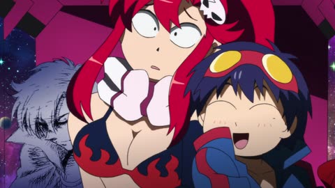 Gurren Lagann Parallel Works Episode 02 - BafBaf! Do You Like Being That Fired Up
