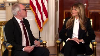 Melania meets Israeli-American hostages Keith and Aviva Siegel