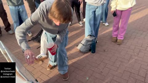 Unhinged leftist student at Western Carolina University ( @WCU ) attempted to erase