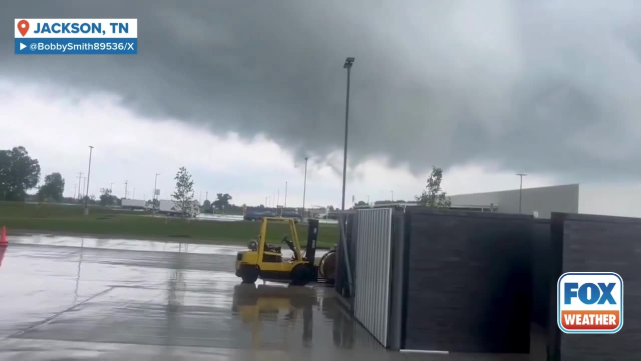 Large tornado touchdown in Jackson, damage reported