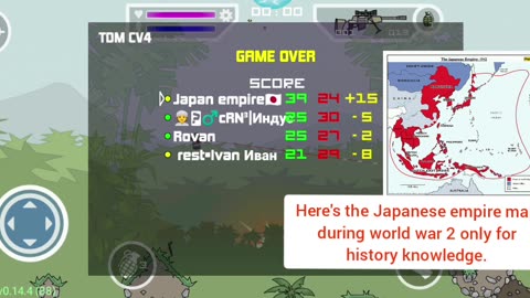 MiniMilitia Challenging match with Russia pro player , Russia Vs Japan