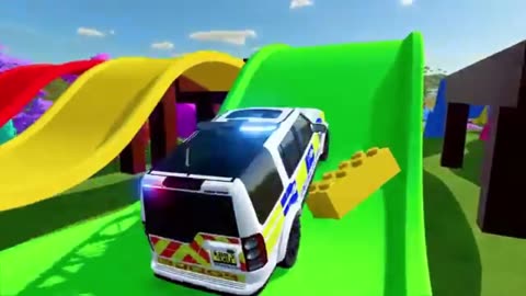 Mega Truck Deliveries: Police Cars & Fire Engines – Farming Simulator