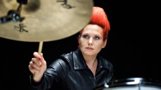 AI GENERATED DRUMMER GIRL