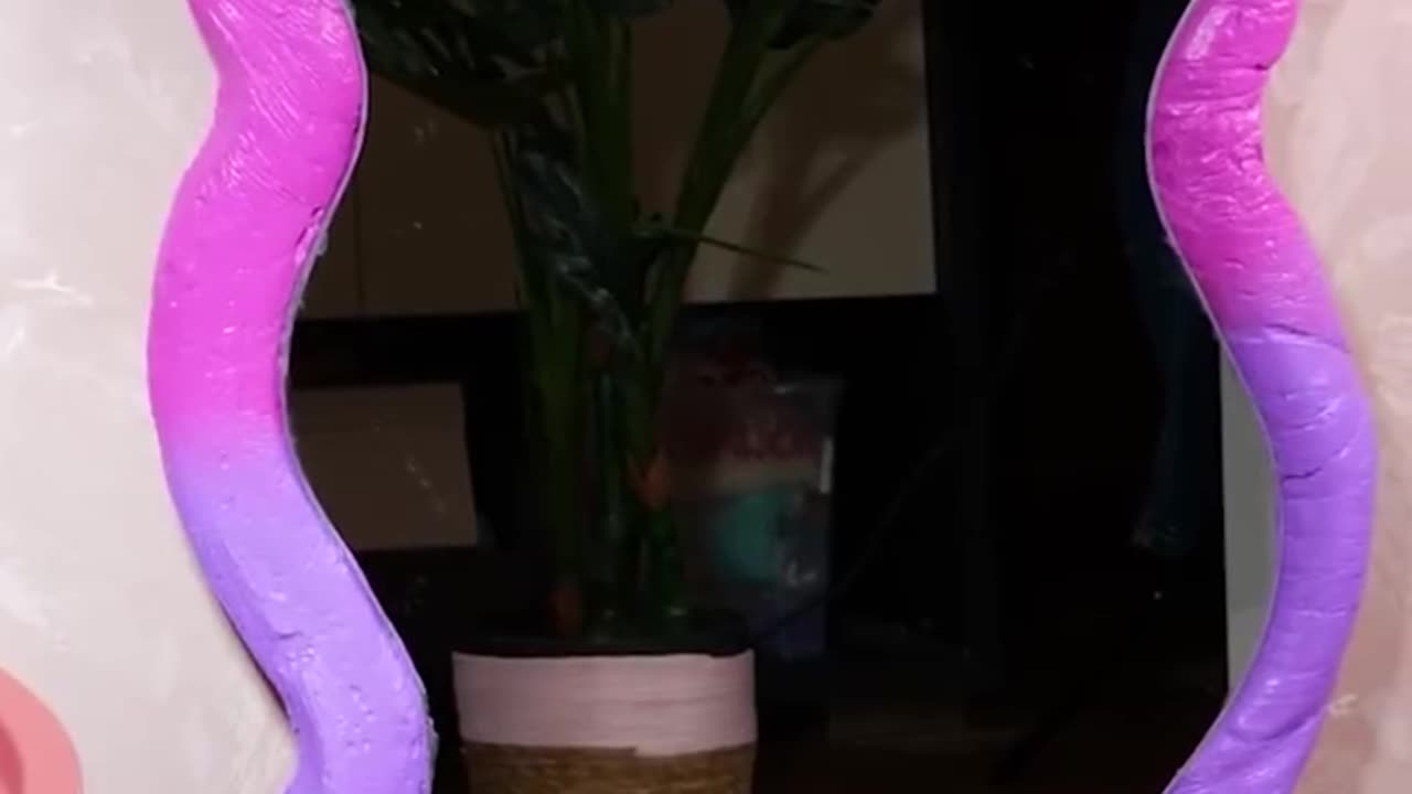 Transform your space with literally…a mirror and some cement💙