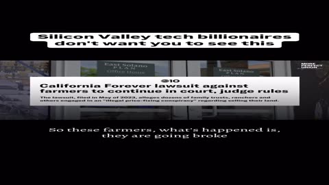 California Billionaires Taking Over Land with Force