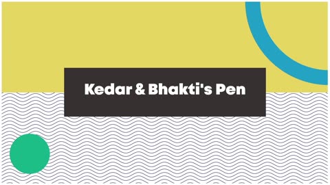 Kedar & Bhakti's Pen