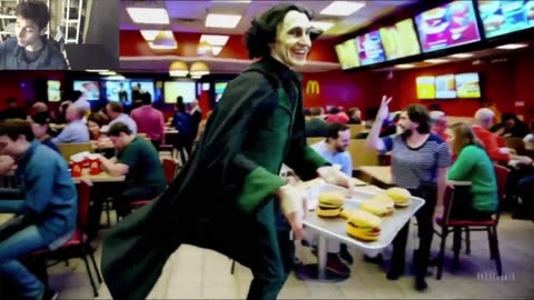 Severus Snape From The Harry Potter Series Is Dancing At A McDonald's Restaurant Fake Funny Parody