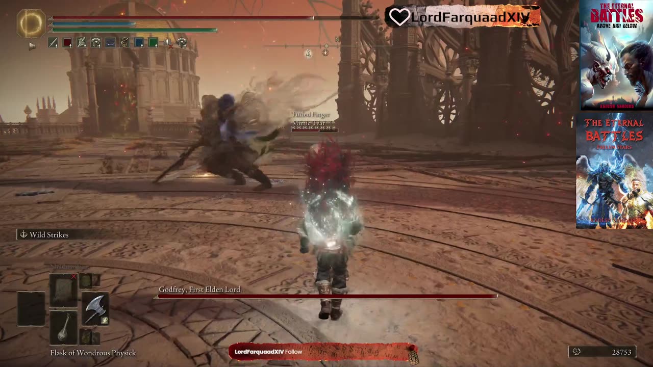 Elden Ring Godfrey, First Elden Lord Boss Fight