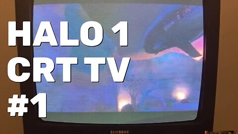 Halo 1 Original Xbox Gameplay Part 1 - CRT Gaming