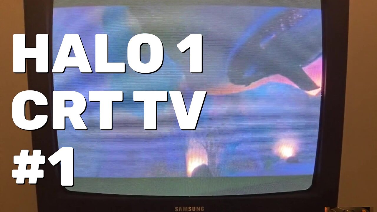 Halo 1 Original Xbox Gameplay Part 1 - CRT Gaming
