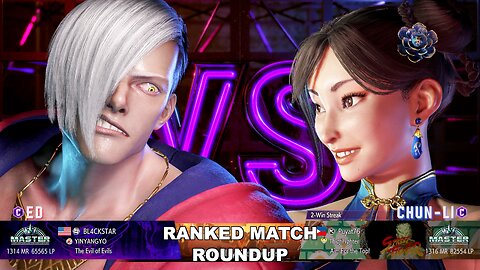 Kuya Kalbo SF6 Ranked Match Roundup. Chun Li Master Rank [Hori Fight Stick]