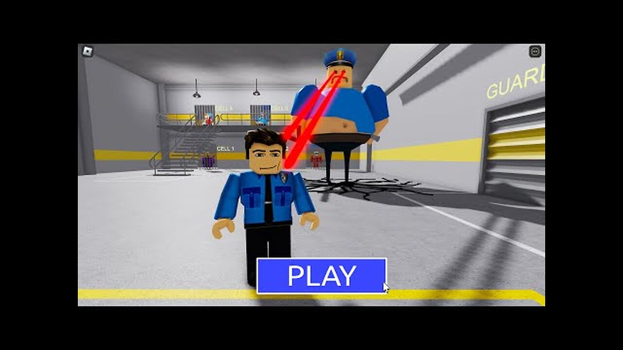 Escaping from a GIANT BARRY'S PRISON RUN! And BECAME a BARRY COP