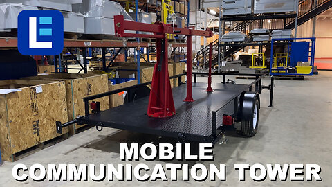 Mobile Communication Tower Trailer - 12' to 30' - Antenna Mount Pole - Cell on Wheels