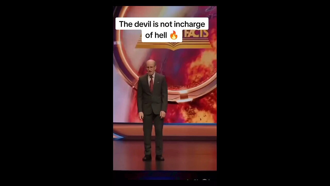SATAN is not in charge of hell fire!