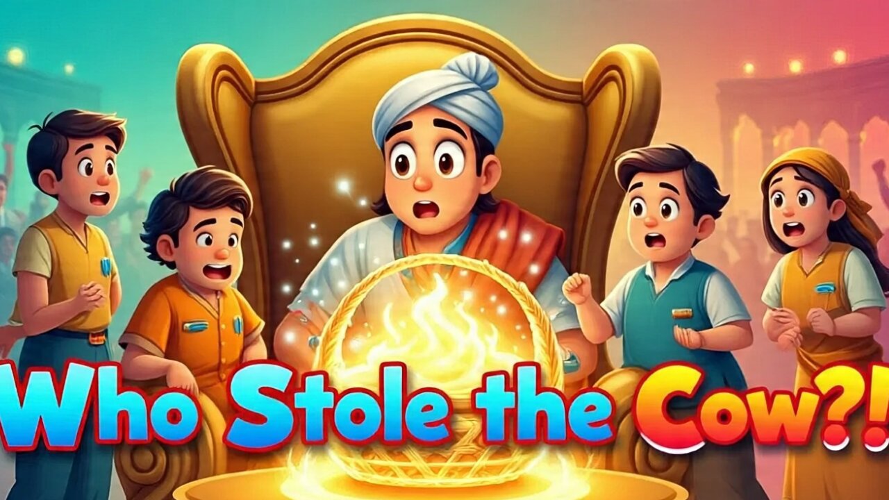 Akbar & Birbal Story: The Clever Cow Mystery | Fun & Moral Tale for Kids