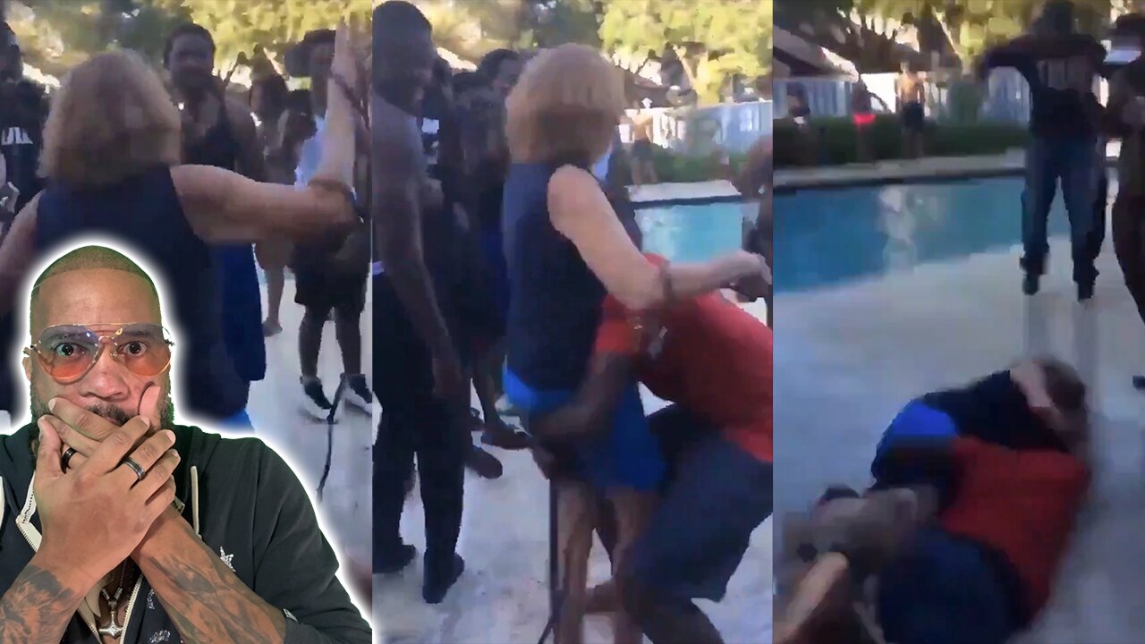 #BLACKFATIGUE - Group of YNs ATTACK A DEFENSELESS GRANDMOTHER and THREW HER IN THE POOL