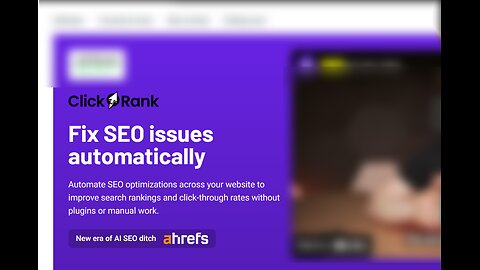 ClickRank Overview: Fix SEO issues automatically