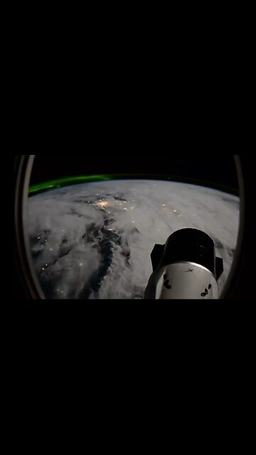 Dragon orbiting across Europe into Asia. REAL VIDEO