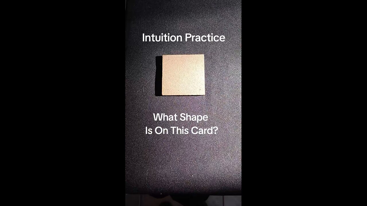 Practice Your Intuition