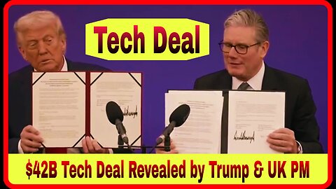 $42B Tech Deal Revealed by Trump & UK PM | Exclusive Full Video #trump