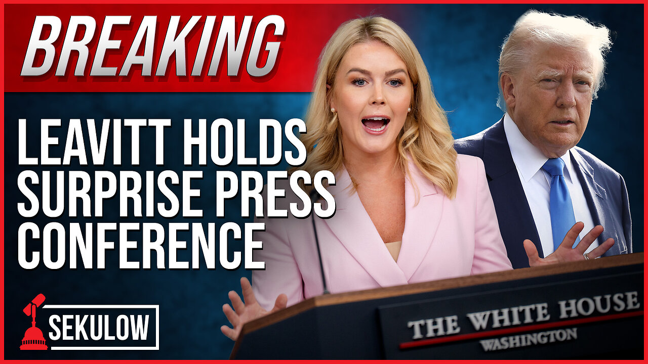 BREAKING: Leavitt Holds Surprise Press Conference