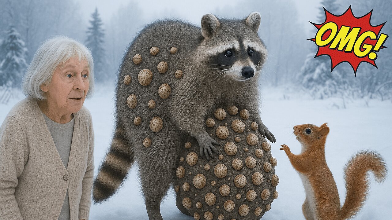 A Racoon injured by millions of barnacles was successfully rescued by a elder women