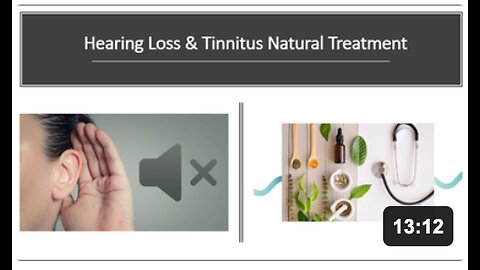 Hearing Loss & Tinnitus Natural Treatment