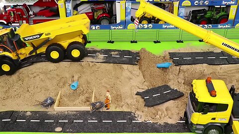 Diy_tractor_making_bulldozer_repair_train_railway___Excavator_Crawler_Crane_and_Construction_Trucks