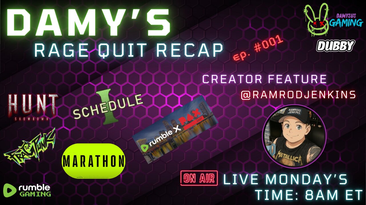 Damy's Rage Quit Recap -MIC Accidentally Musted 12min timestamp Episode #001 - 14APR2025