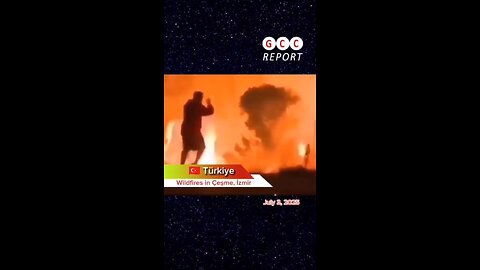 #Turkey #Izmir #Cesme #Wildfire #Fires2025 #ExtremeWeather #ClimateCrisis #climate #anomaly