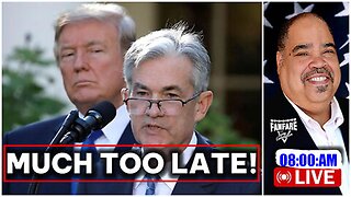 PRESIDENT TRUMP TOURS JEROME POWELL SCENE OF THE CRIME AT THE FEDERAL RESERVE