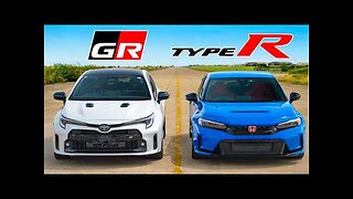 Toyota GR Corolla v Honda Civic Type R DRAG RACE