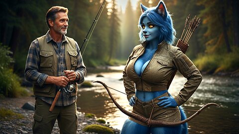 Alien Werewolf Girl Huntress Who Saved Me From a Bear Won’t Stop Guarding My Campsite