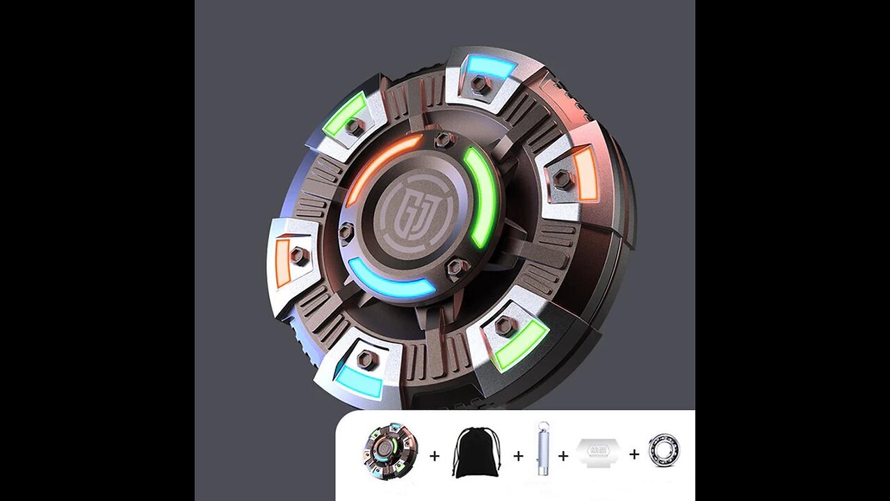 Illuminated Pop Coin Fingertip Spinner
