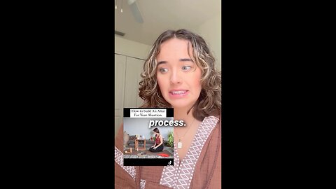 This influencer has an abortion altar