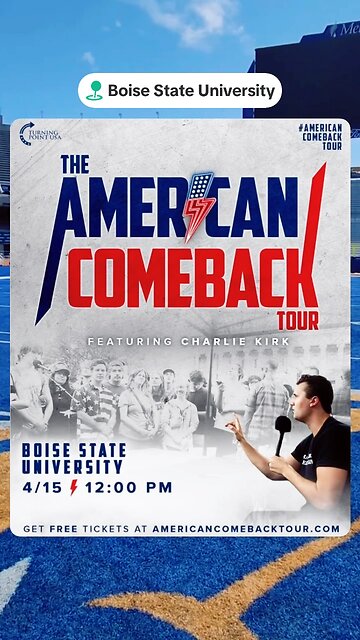 Charlie Kirk at BSU on Tuesday 🇺🇸