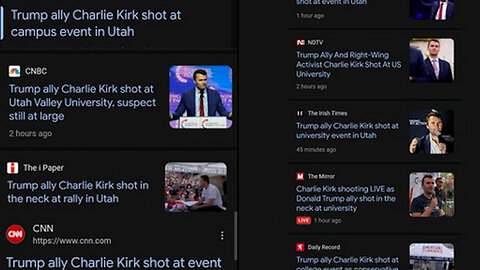COINCIDENCE... OR COLLUSION? DEMEANING CHARLIE KIRK: Different media, identical headline.